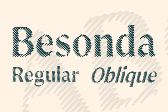 Besonda: The Scratched Display Font for Edgy Elegance