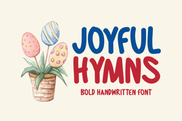 Discover Joyful Hymns: A Bold Display Font for Impactful Designs