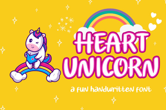 Heart Unicorn: A Playful Font for Creative Design