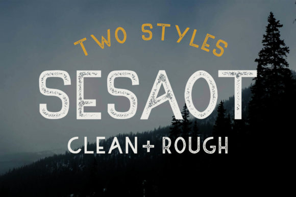 Sesaot: A Bold Display Font for Nostalgic Impact
